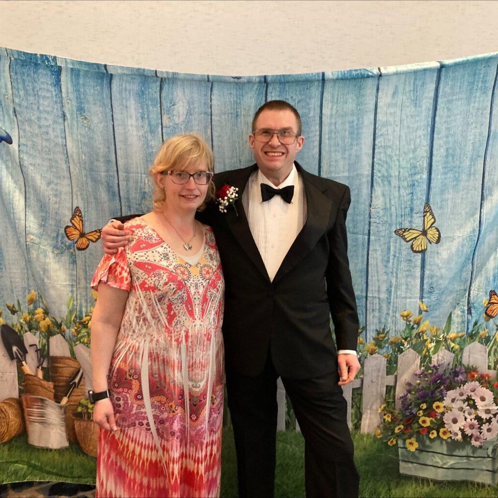 Two Latham Centers Adult Residents at a dance.